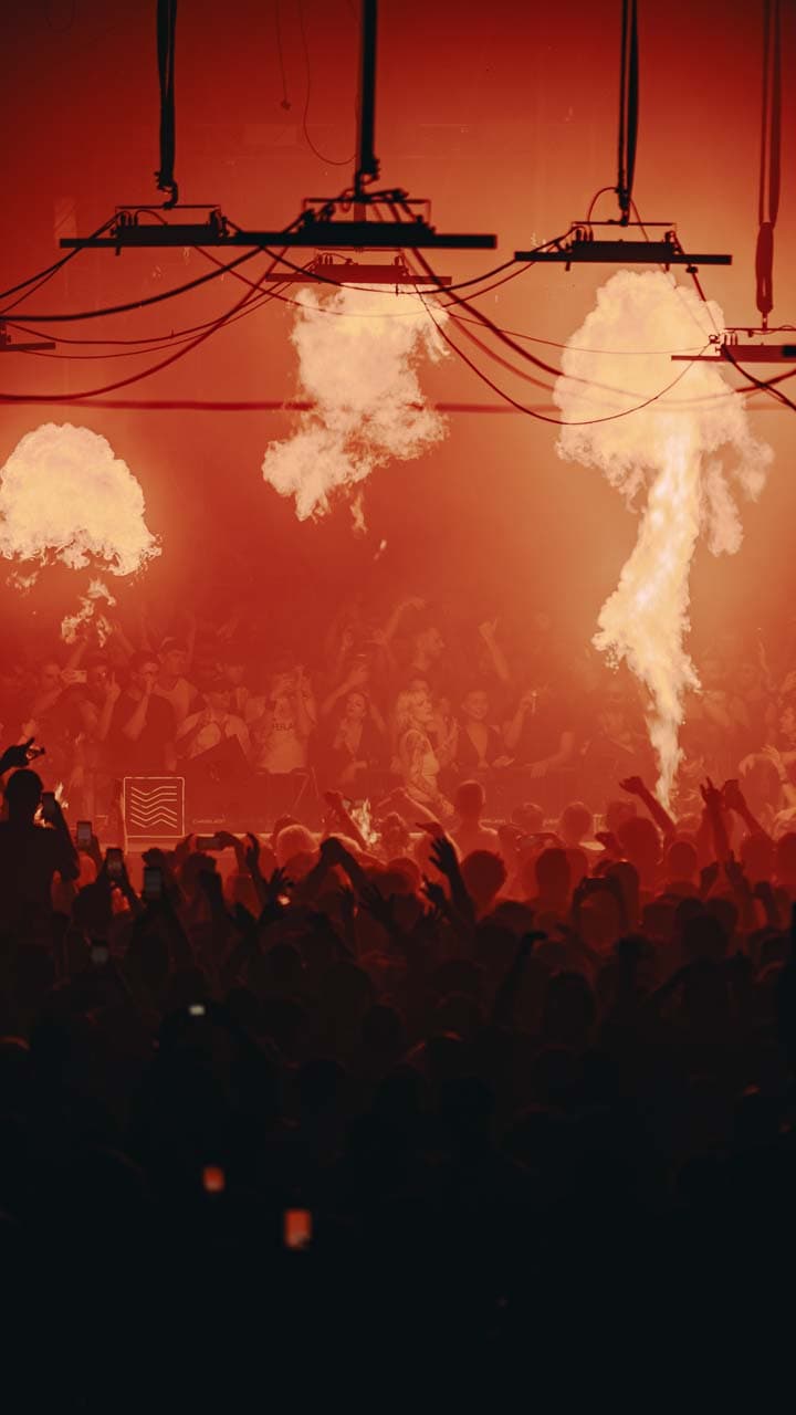 Music Reactions Indoor Rave March